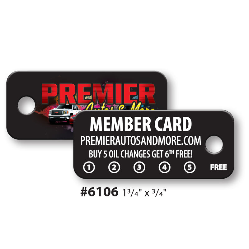 Load image into Gallery viewer, Custom Printed Over-Lam Key Tags- 30 mil.