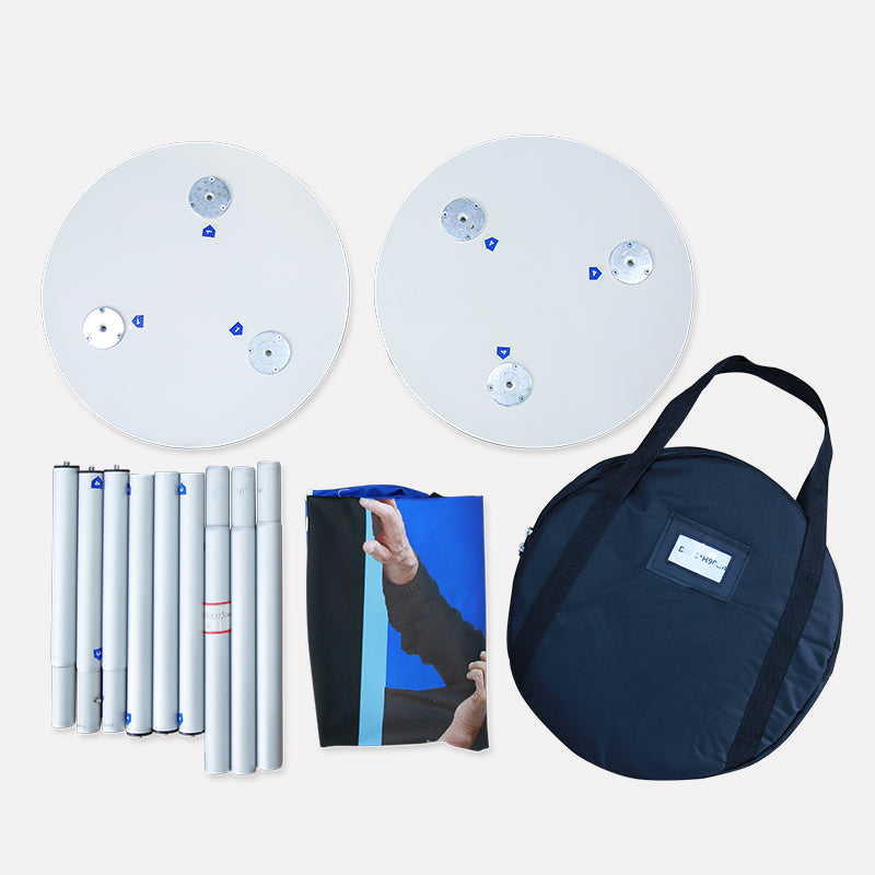 Load image into Gallery viewer, Display counter kit from My Store featuring a sleek, modern design with glass panels and multiple shelves for retail displays.