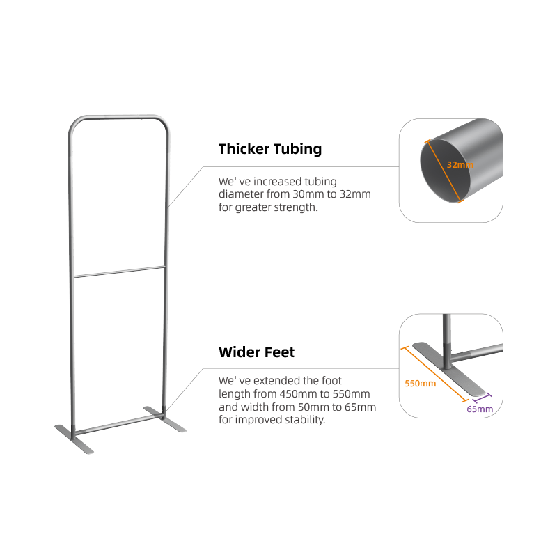 Load image into Gallery viewer, Fabric Banner Stand (Round Corners)