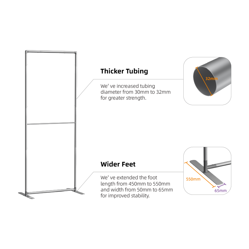Load image into Gallery viewer, Fabric Banner Stand (Square Corners)