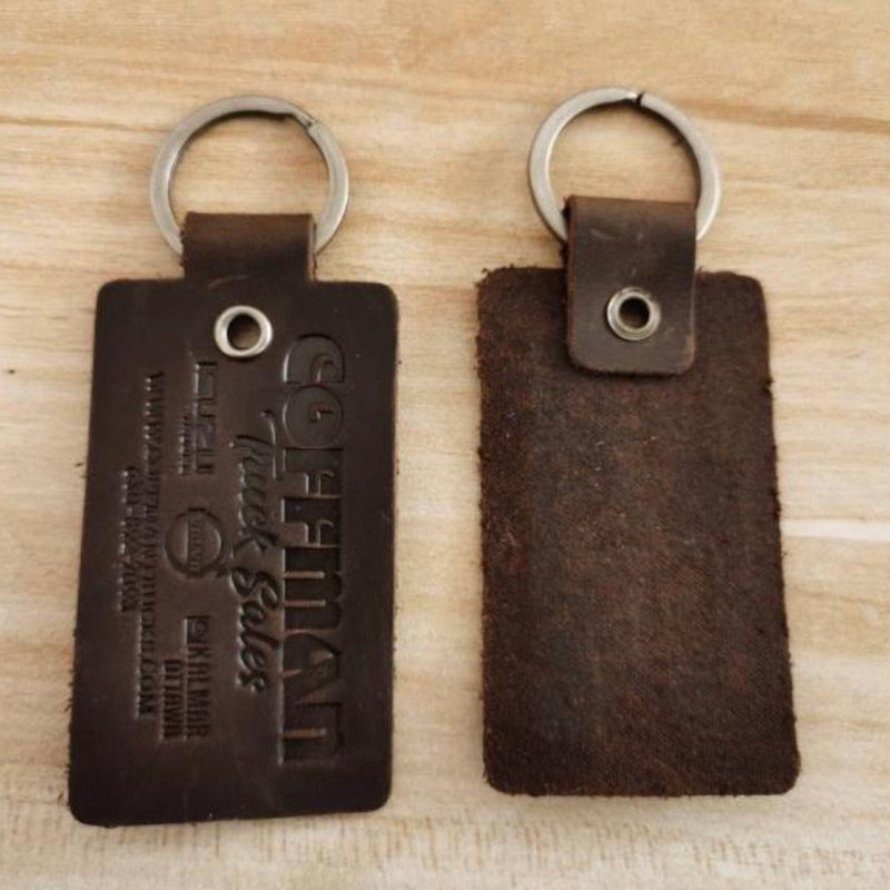 Load image into Gallery viewer, Genuine Leather Rustic Key Fob