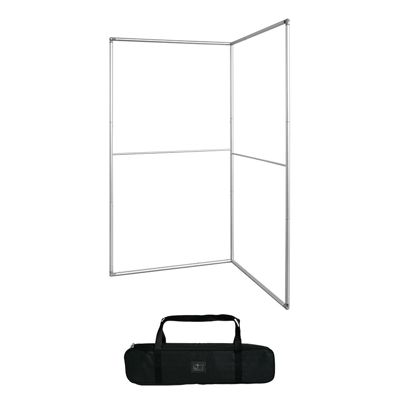 Load image into Gallery viewer, L Shaped Fabric Banner Stand (Square Corners)