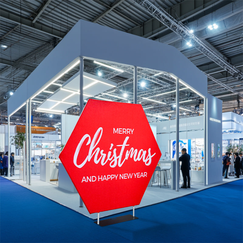 Load image into Gallery viewer, Hexagon Shape Backdrop ( Double Sided Print )