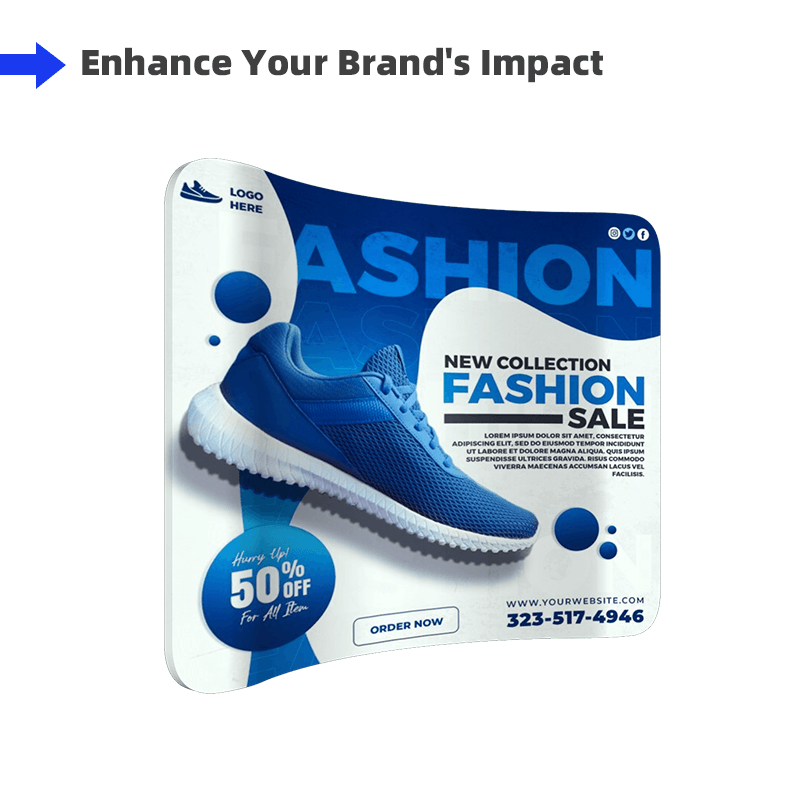 Load image into Gallery viewer, Curved Tension Fabric Display