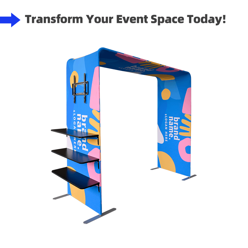 Load image into Gallery viewer, Square Arch Display Shelf & TV Rack