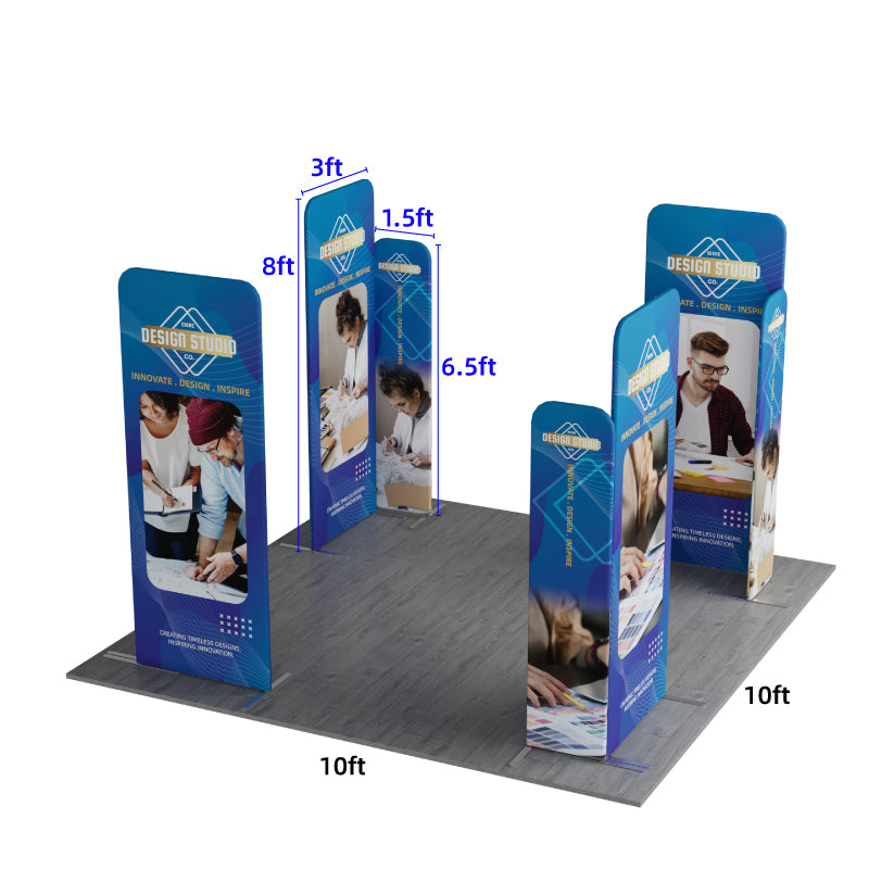 Load image into Gallery viewer, 10x10ft Magnetic Modular Fabric Displays-D