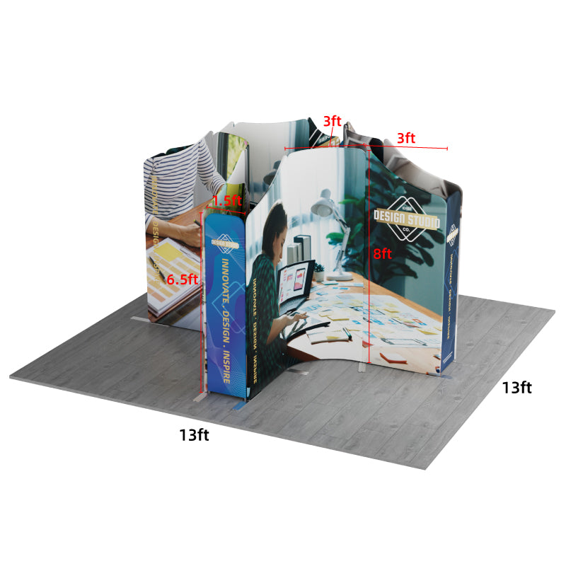 Load image into Gallery viewer, 13x13ft Magnetic Modular Fabric Displays-B