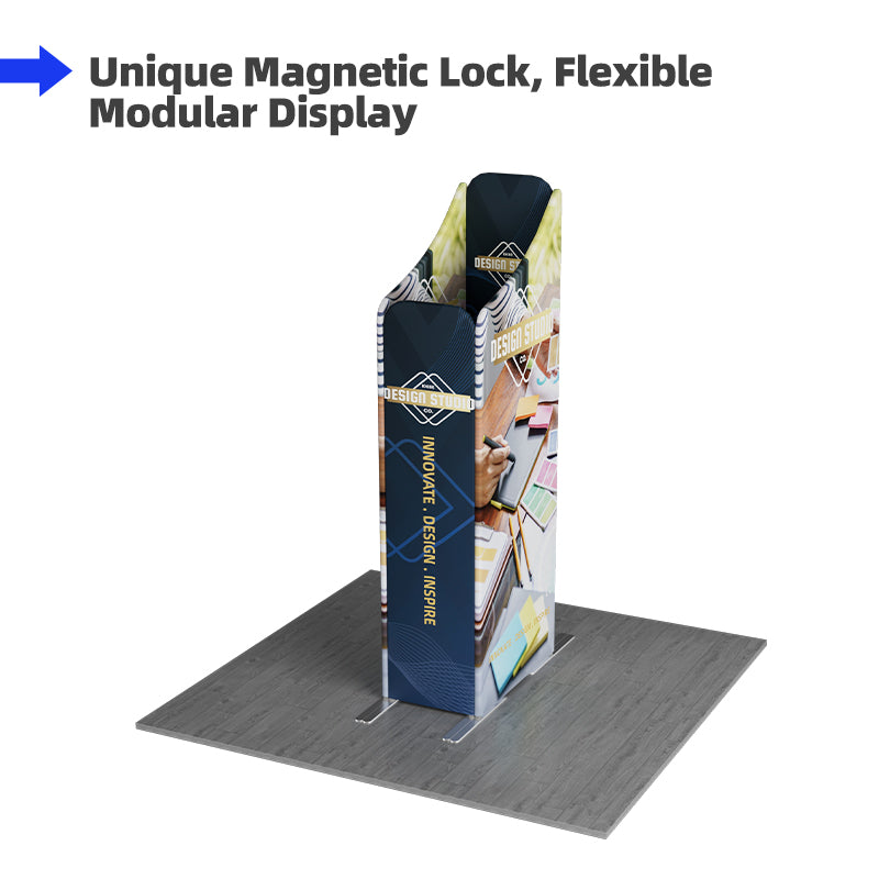 Load image into Gallery viewer, 6.5x6.5ft Magnetic Modular Fabric Displays-D