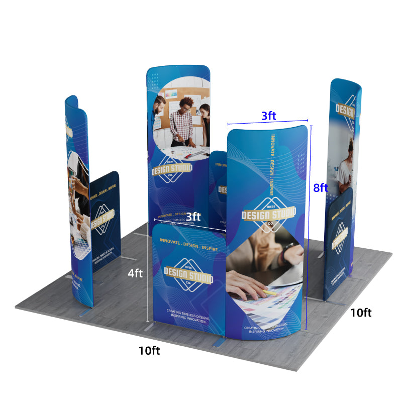 Load image into Gallery viewer, 10x10ft Magnetic Modular Fabric Displays-E