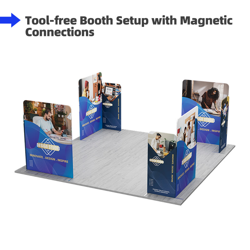 Load image into Gallery viewer, 20x20ft Magnetic Modular Fabric Displays-A