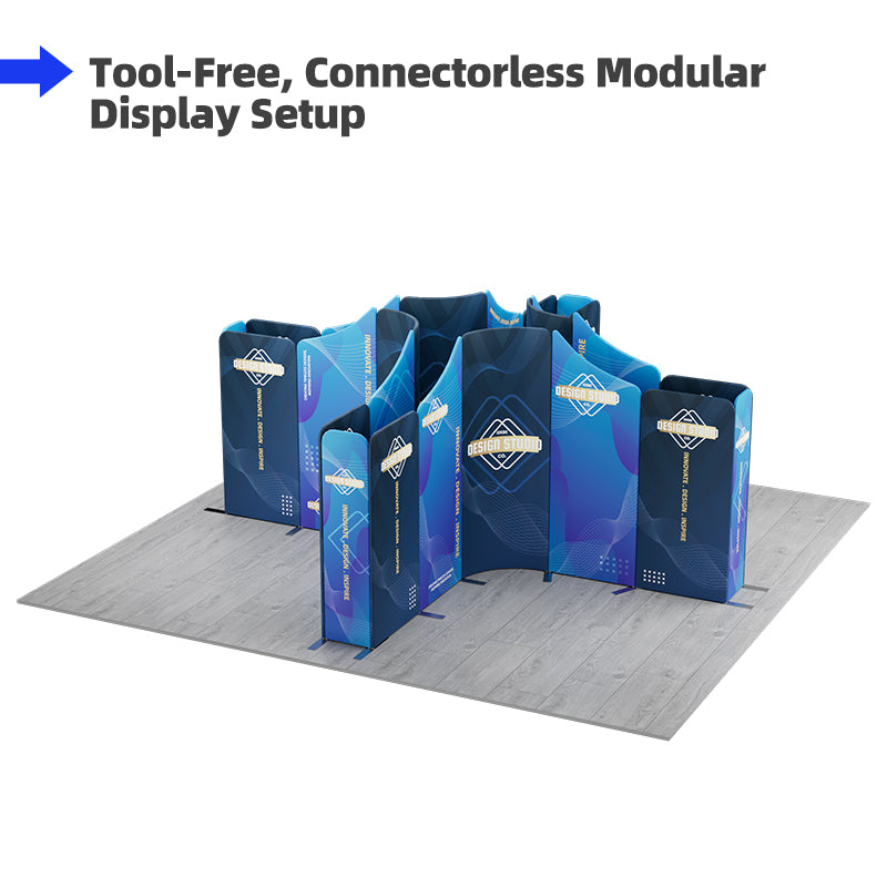 Load image into Gallery viewer, 16.4x16.4ft Magnetic Modular Fabric Displays-A