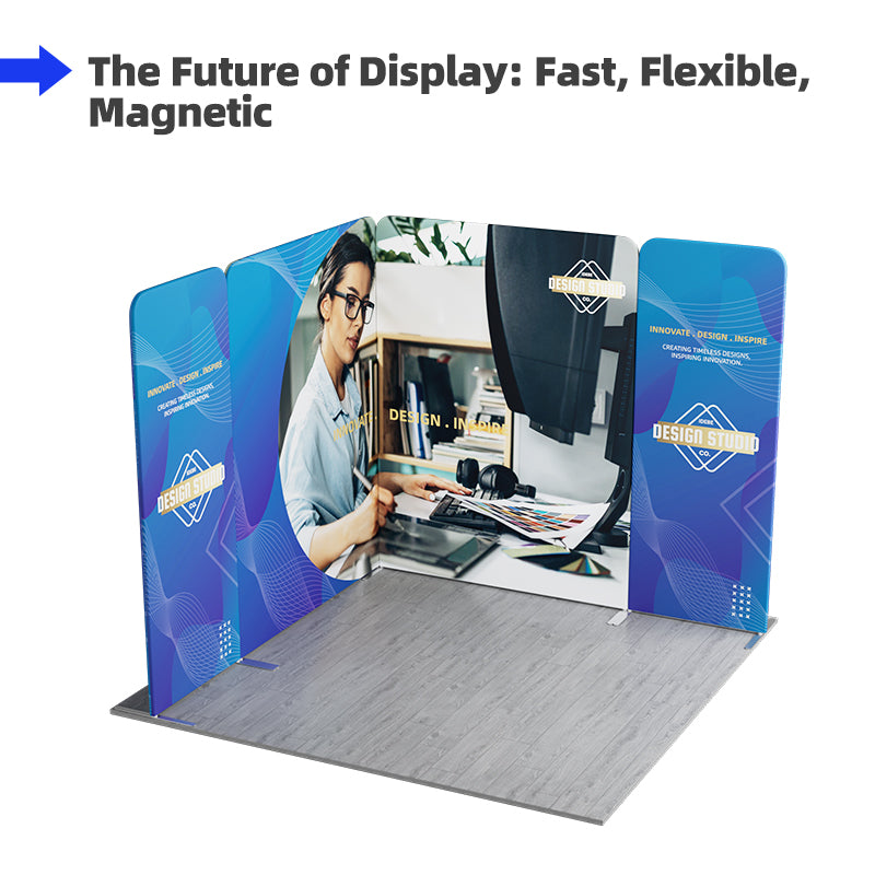 Load image into Gallery viewer, 10x10ft Magnetic Modular Fabric Displays-A