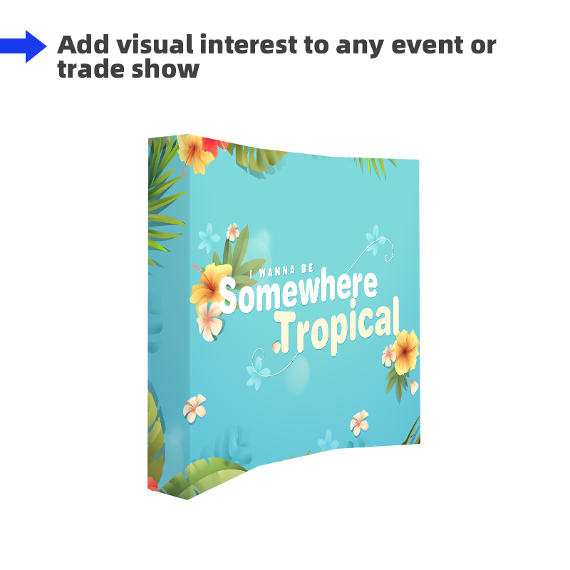 Load image into Gallery viewer, Double Sided Curved Fabric Popup Displays
