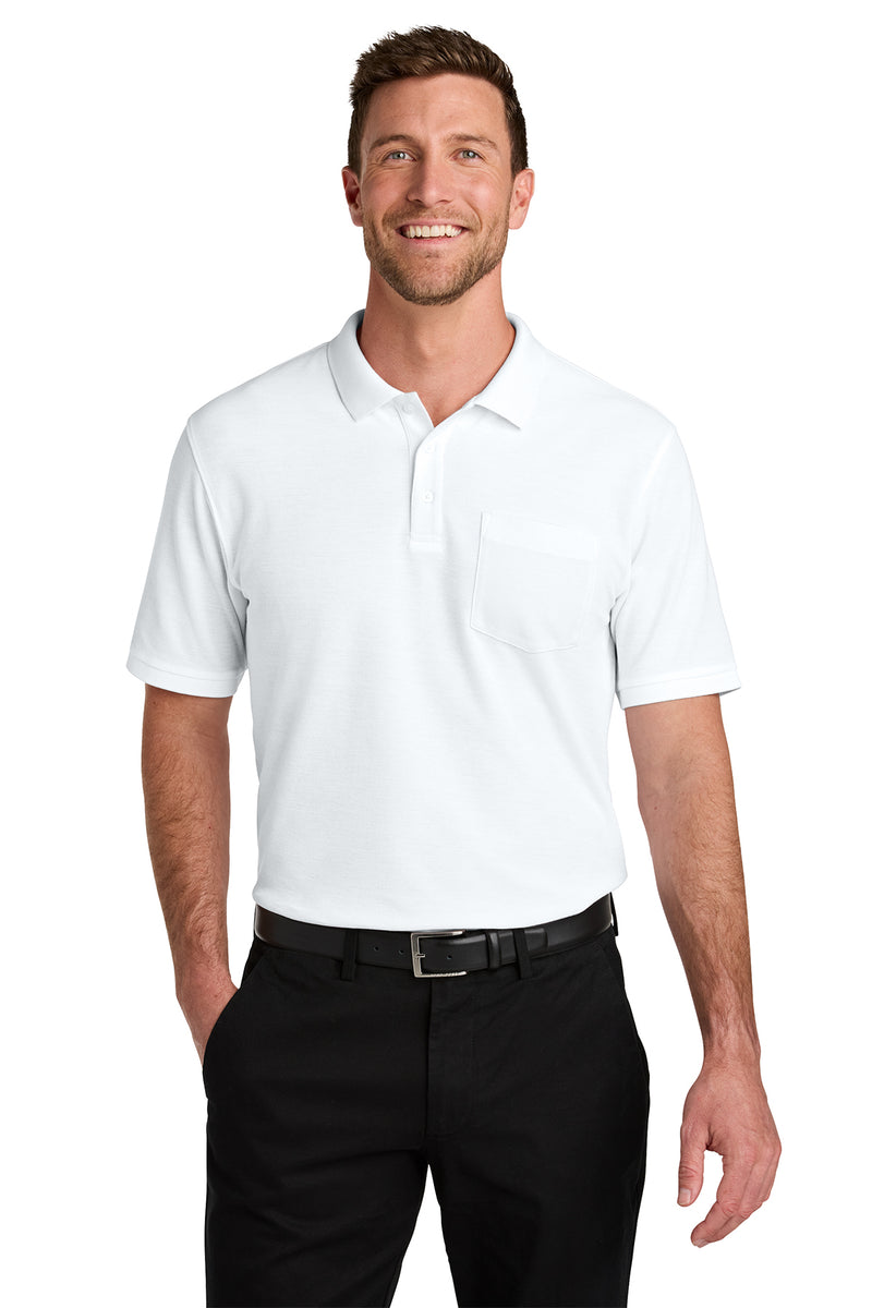 Load image into Gallery viewer, Port Authority® Wearever Signature Pique Pocket Polo