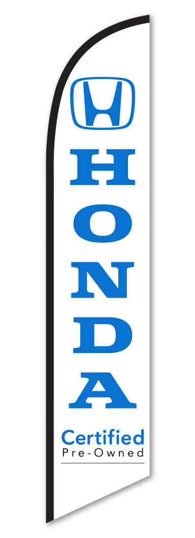 Load image into Gallery viewer, Premium Swooper Flag - Honda Certified