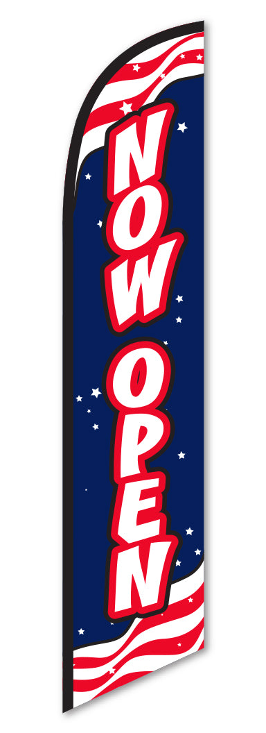 Load image into Gallery viewer, Premium Swooper Flag - Now Open