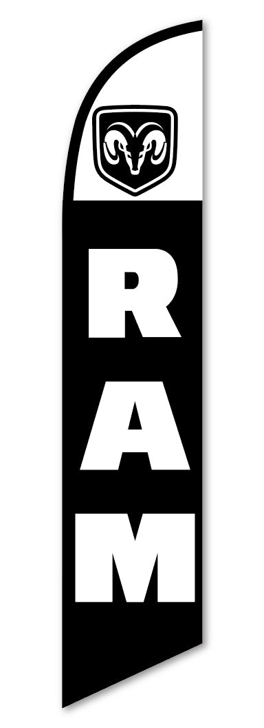 Load image into Gallery viewer, Premium Swooper Flag - RAM