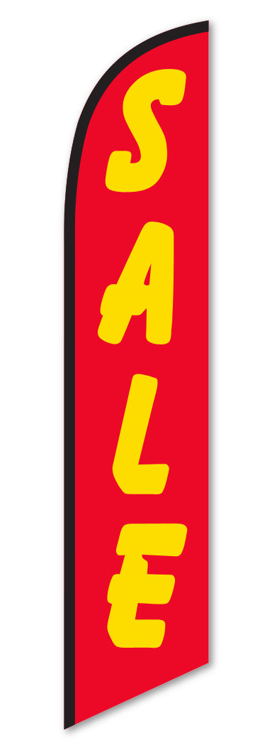 Load image into Gallery viewer, Premium Swooper Flag - Sale (Red & Yellow)