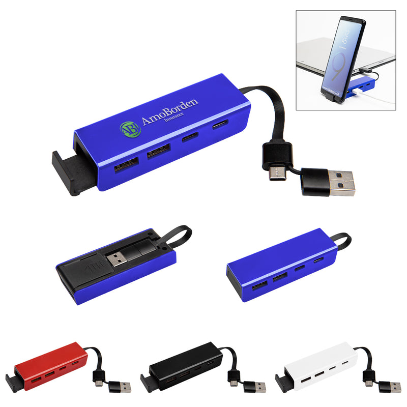 Load image into Gallery viewer, RABS Type-C & USB Hub With Phone Stand