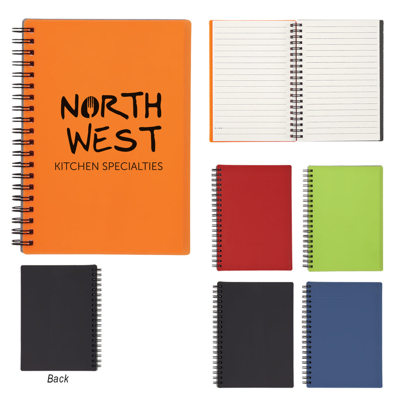Load image into Gallery viewer, Rubbery Spiral Notebook