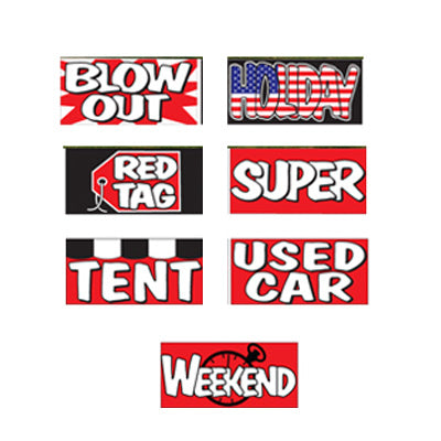 Load image into Gallery viewer, Windshield Banner Single Kit Sign