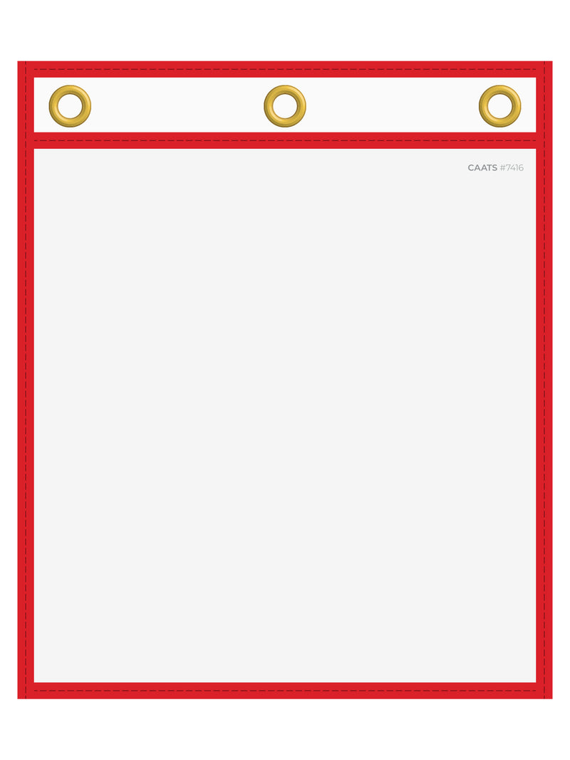 Load image into Gallery viewer, WorkTicket Holder - Black - No Handle - Clear Front & Back - 11"" x 13""