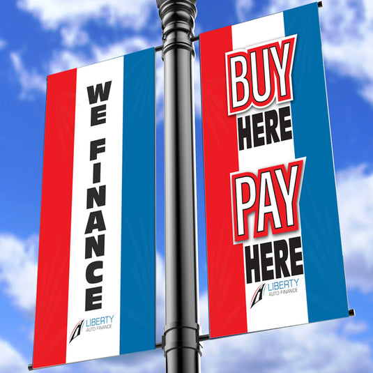 Custom Light Pole Banner Flags