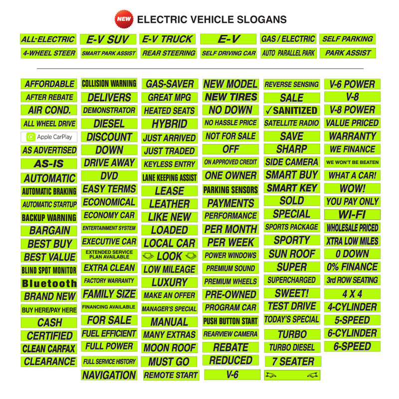 Load image into Gallery viewer, 15 inch Neon Green Adhesive Sign
