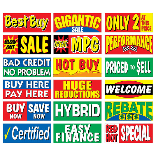 Windshield Banner Slogans