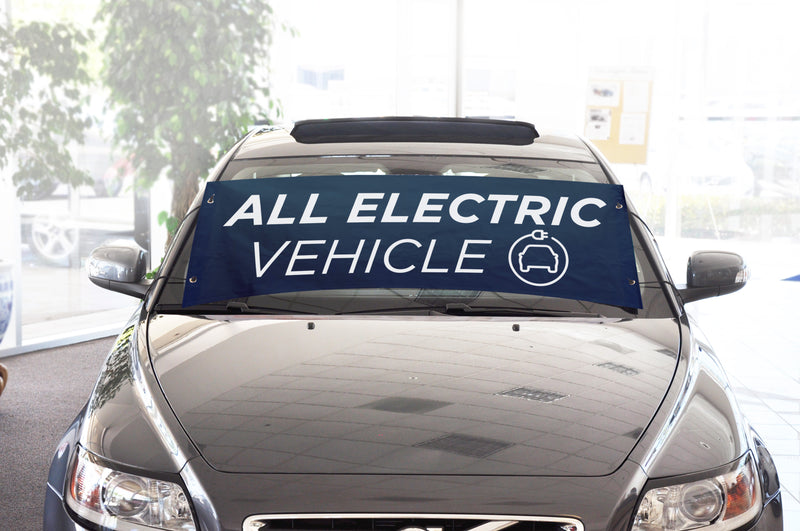 Load image into Gallery viewer, Deluxe Angled Custom Printed Windshield Banner
