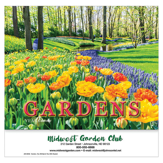2026 Gardens Wall Calendar - Stapled