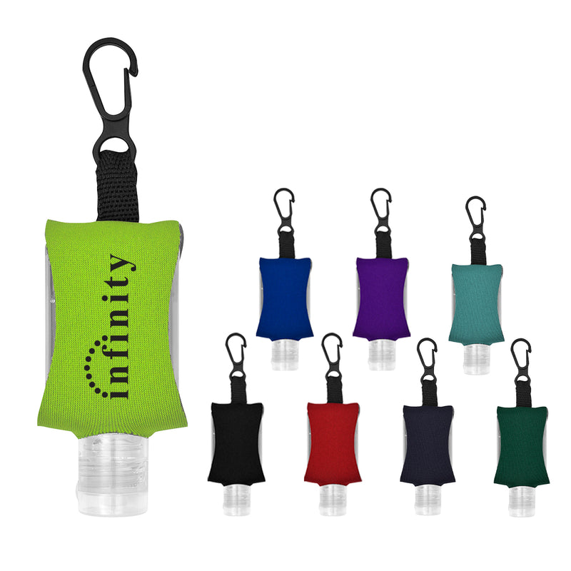 Load image into Gallery viewer, 1 oz. Hand Sanitizer With EVA CASE AND CLIP
