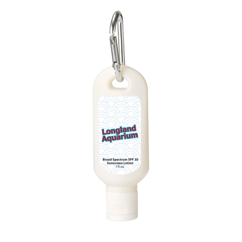 Load image into Gallery viewer, 1 Oz. SPF 30 Sunscreen With Carabiner
