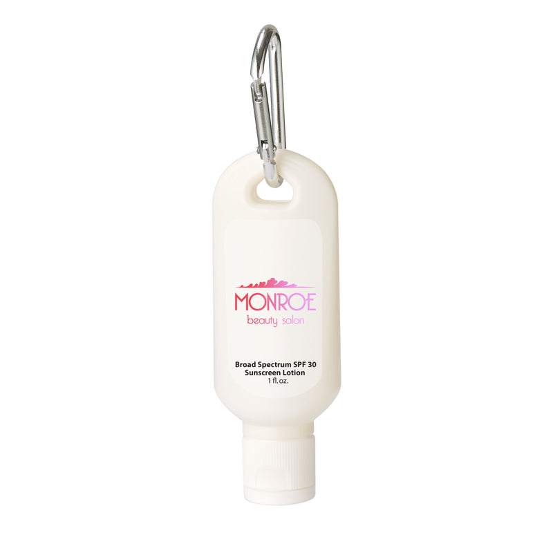 Load image into Gallery viewer, 1 Oz. SPF 30 Sunscreen With Carabiner
