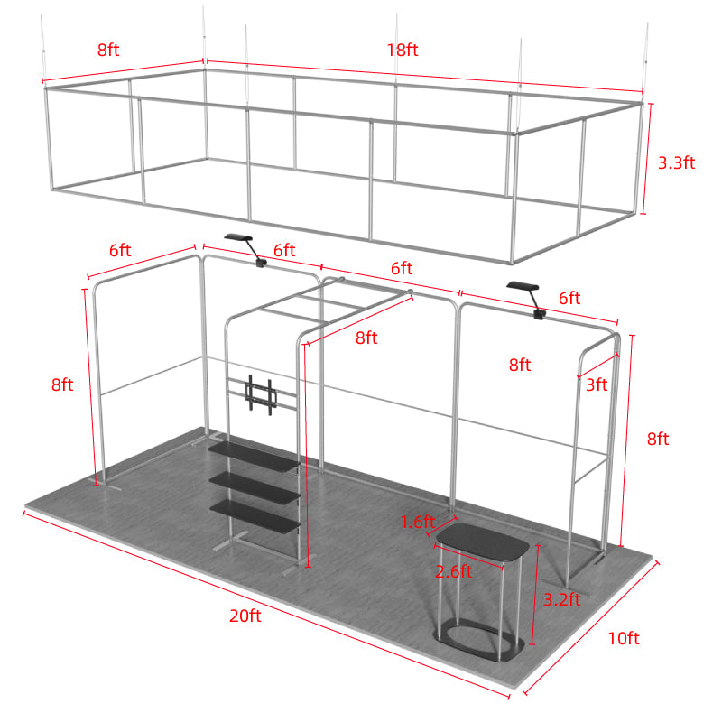 Load image into Gallery viewer, 10x20ft Showroom Display Kit - B1
