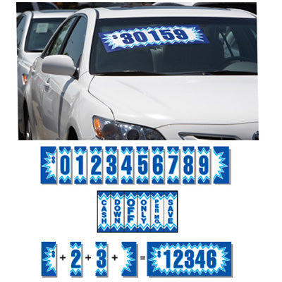 Exploding Number Meaning 11 1/2 inch Blue Explosion Number
