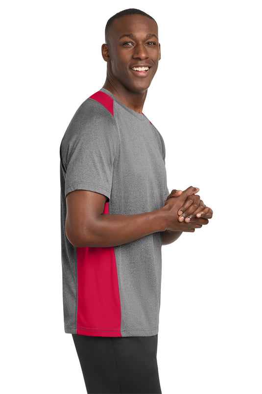 Sport-Tek® Heather Colorblock Contender™ Tee