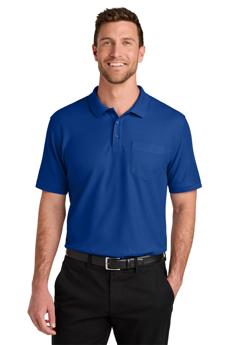 Load image into Gallery viewer, Port Authority® Wearever Signature Pique Pocket Polo
