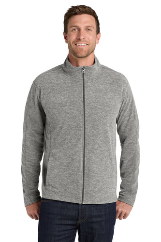 Port Authority® Heather Microfleece Full-Zip Jacket