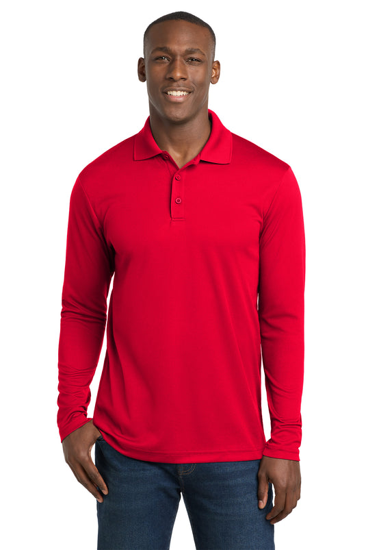 Sport-Tek ® PosiCharge ® RacerMesh ® Long Sleeve Polo