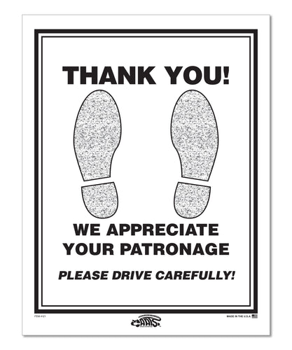 Floor Mat - Paper Footprint - Black, 50#, Box of 500