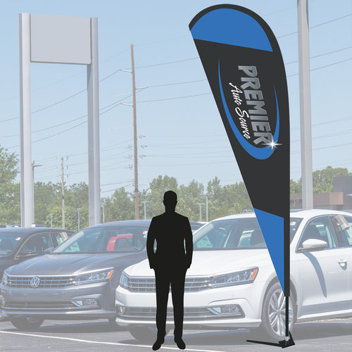 Custom Tear Drop Flag - 13 Ft