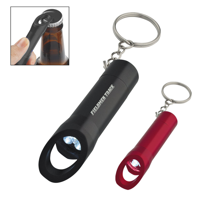 Load image into Gallery viewer, Aluminum LED Flashlight With Bottle Opener
