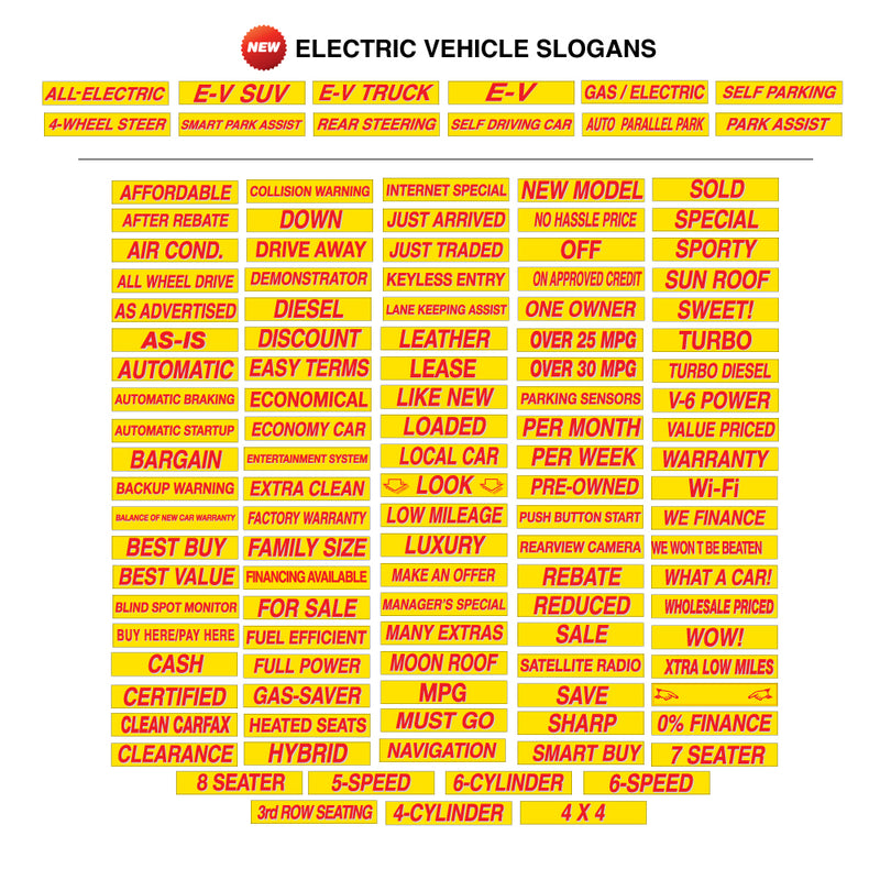 Load image into Gallery viewer, 15 inch Red &amp; Yellow Adhesive Sign
