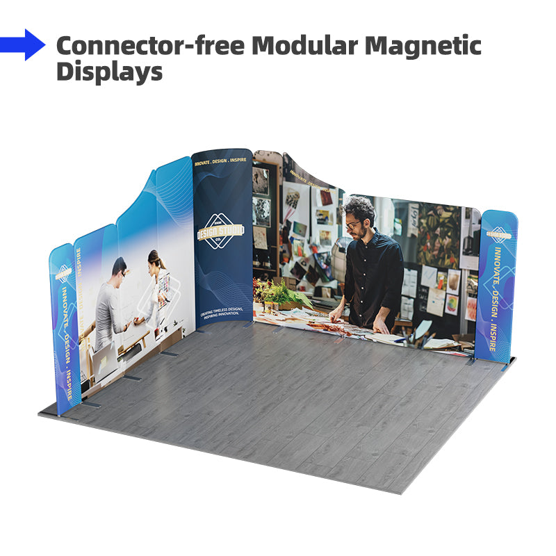 Load image into Gallery viewer, 13x13ft Magnetic Modular Fabric Displays-C
