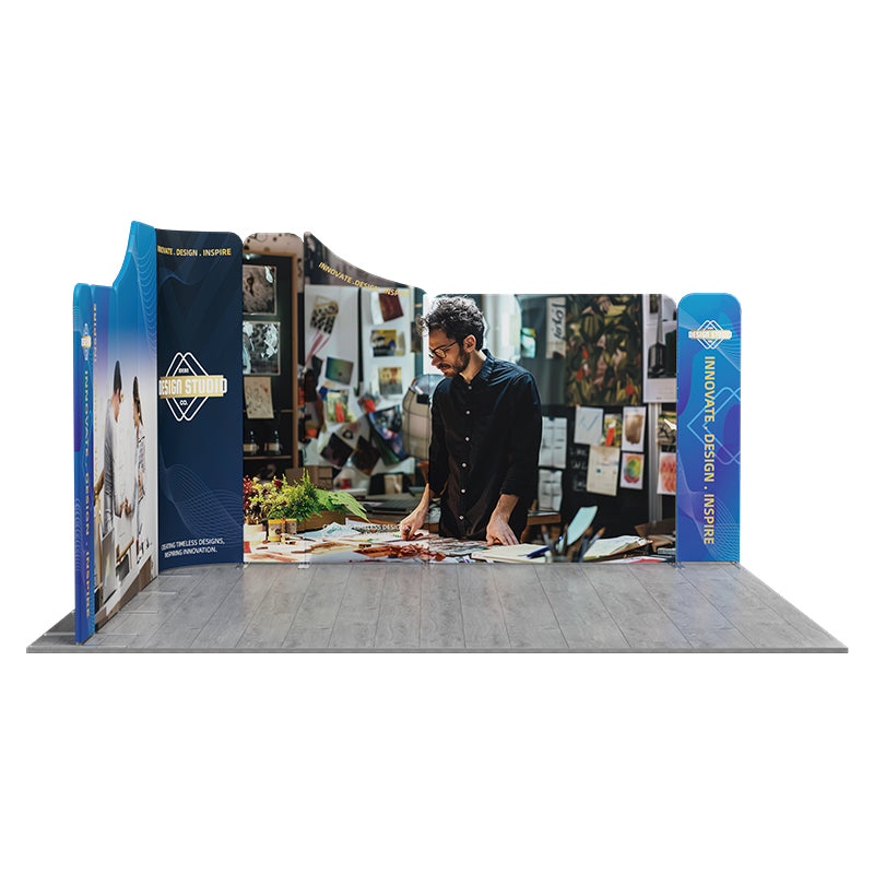 Load image into Gallery viewer, 13x13ft Magnetic Modular Fabric Displays-C
