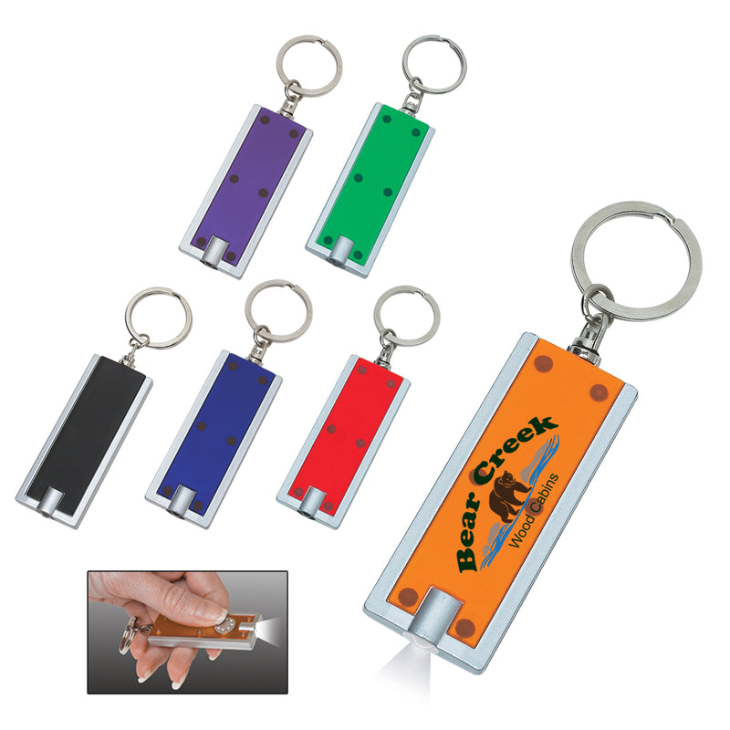 Load image into Gallery viewer, Rectangular LED Key Chain
