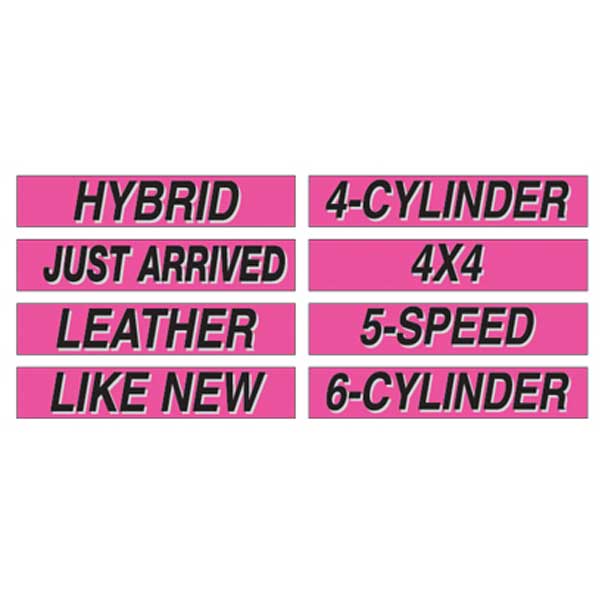 Load image into Gallery viewer, 15 inch Hot Pink Adhesive Slogans
