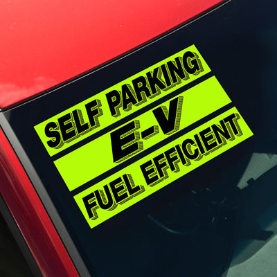 15 inch Neon Green Adhesive Sign