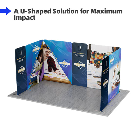 16.4' x 10' Magnetic Modular Fabric Display
